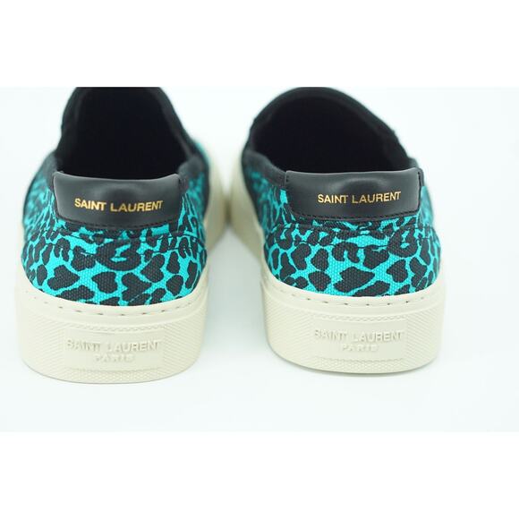 Saint Laurent YSL Womens Venice Low Top Slip On Flat Sneakers SZ 37.5 print $575 - Picture 4 of 11